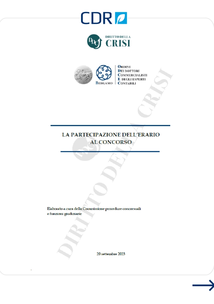 La partecipazione dell'Erario al concorso 02